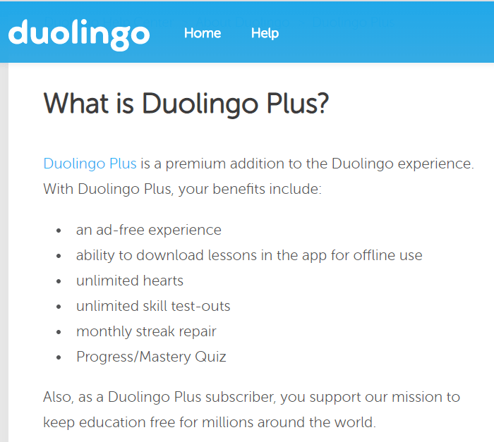 Duolingo Plus