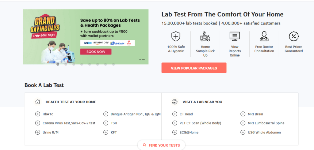 how much money does 1mg make with lab testing and online diagnostics