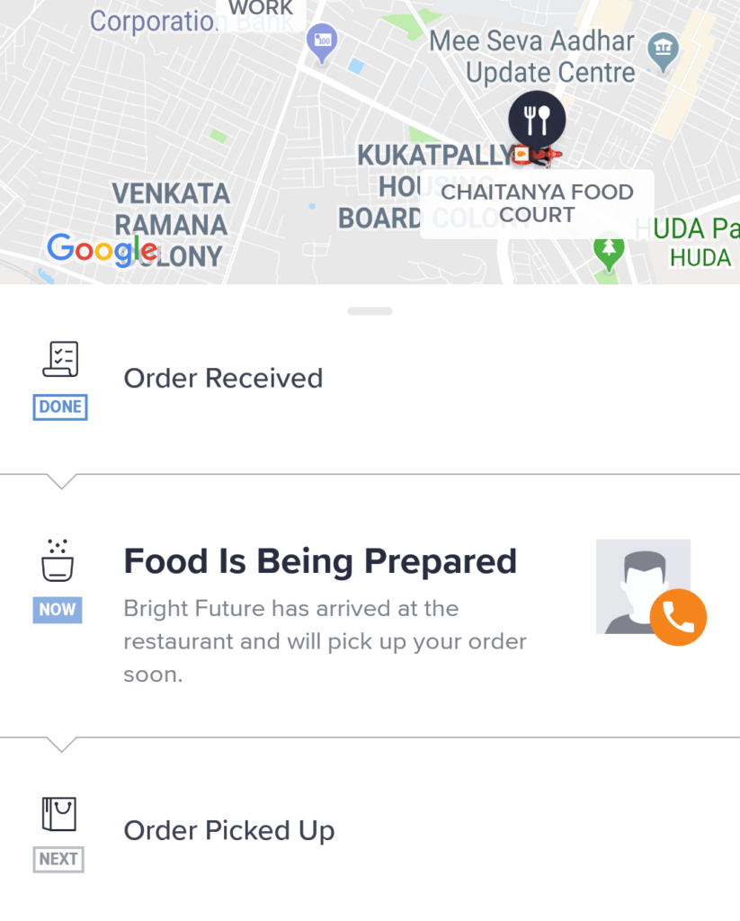 swiggy tracking