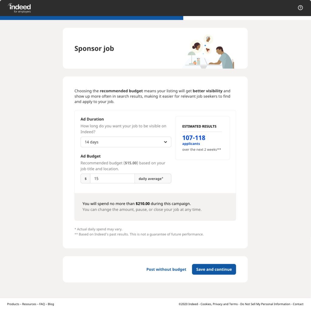 indeed sponsored job